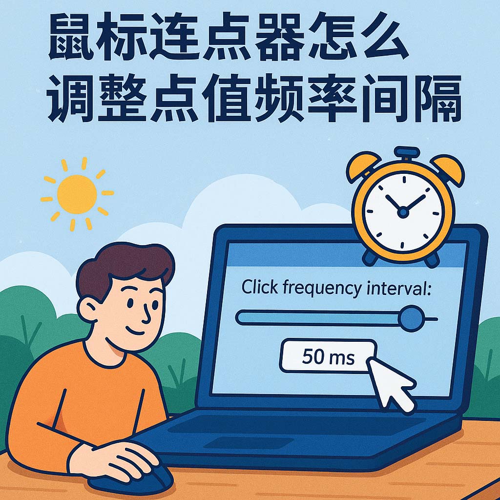鼠标连点器怎么调整点击频率间隔