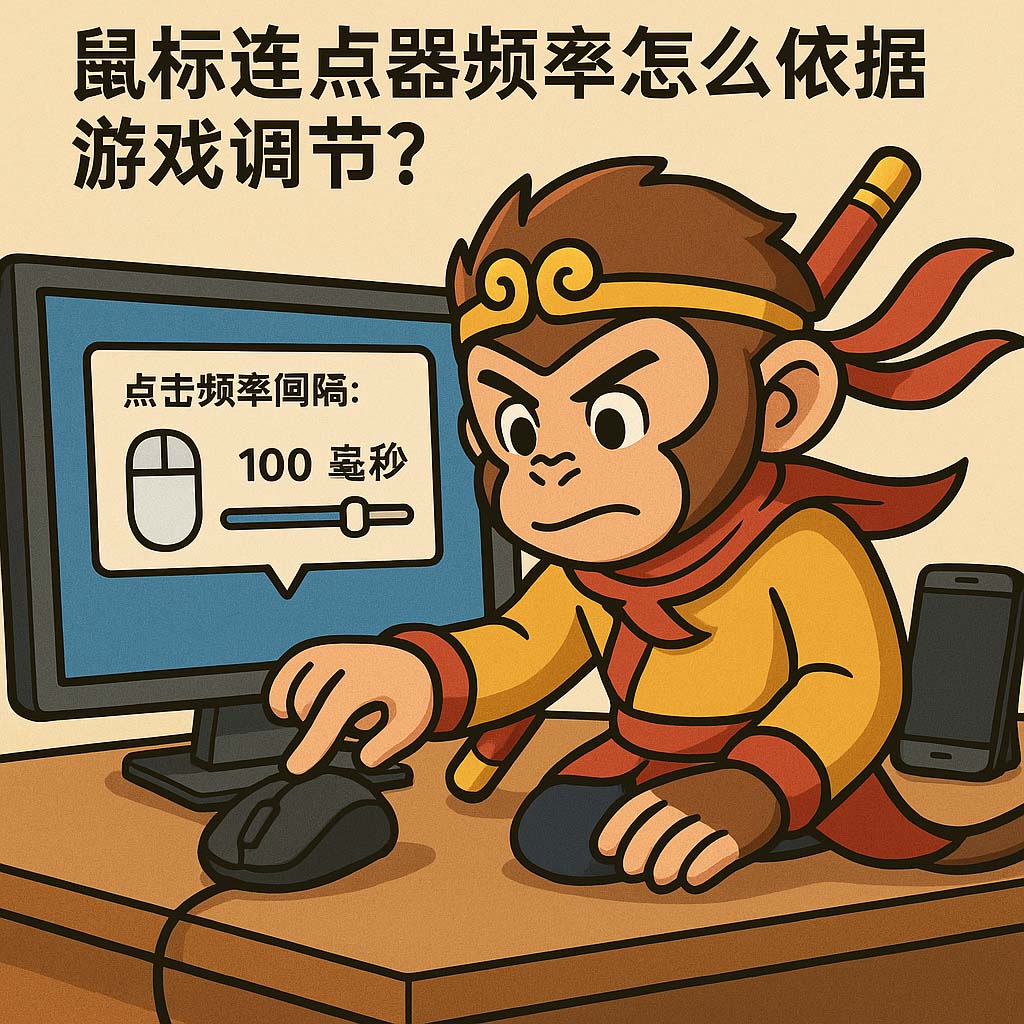 鼠标连点器频率怎么依据游戏调节