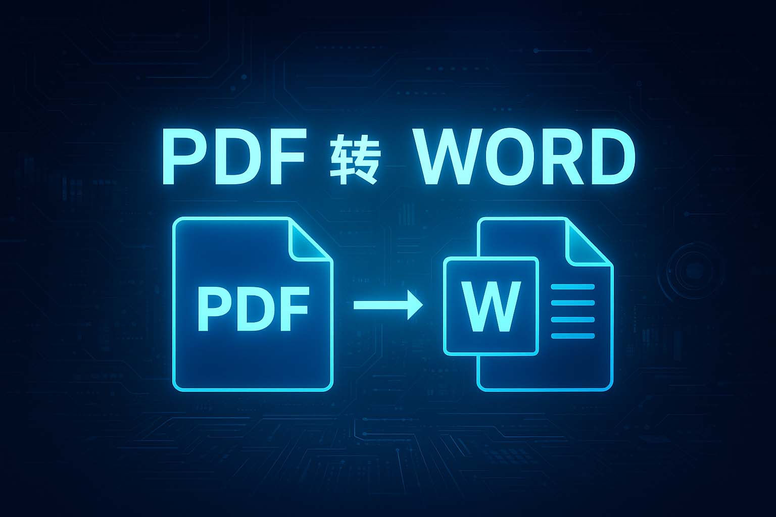 pdf转word无损转换怎么实现?