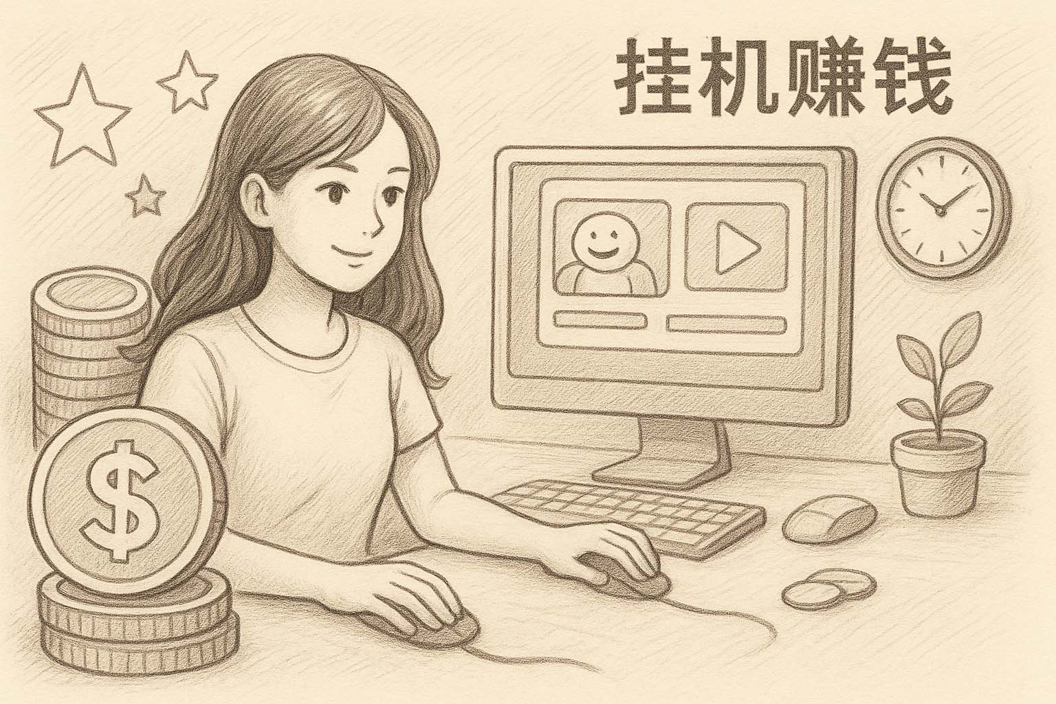鼠标连点器挂机赚钱要多久见效?