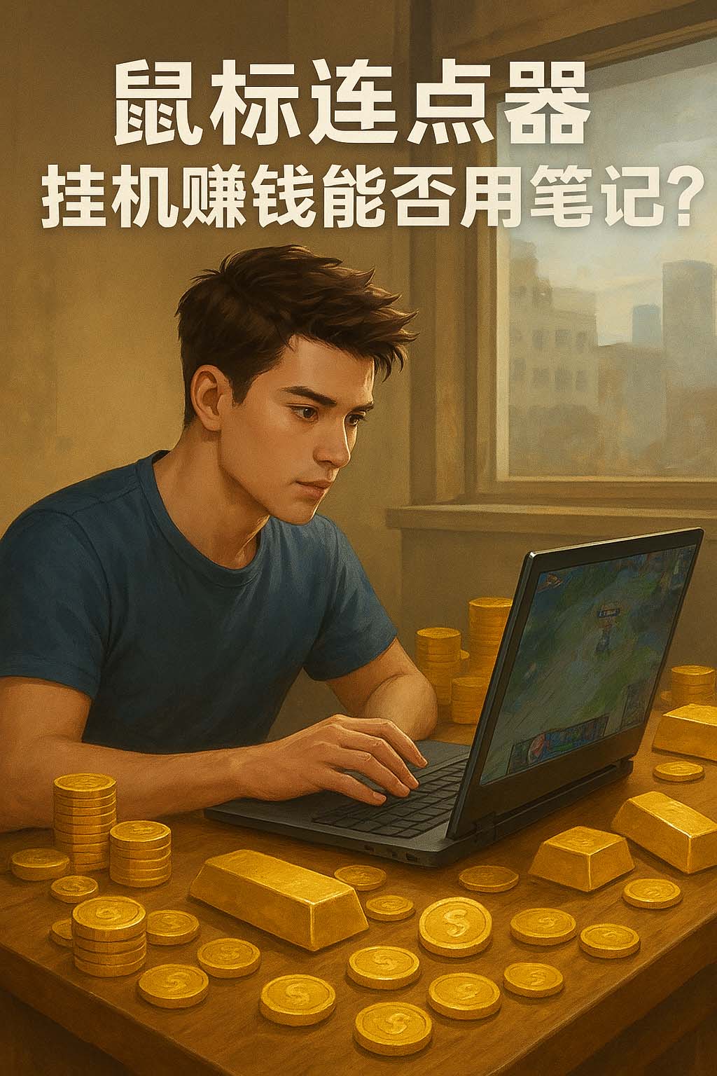 鼠标连点器挂机赚钱能否用笔记本?