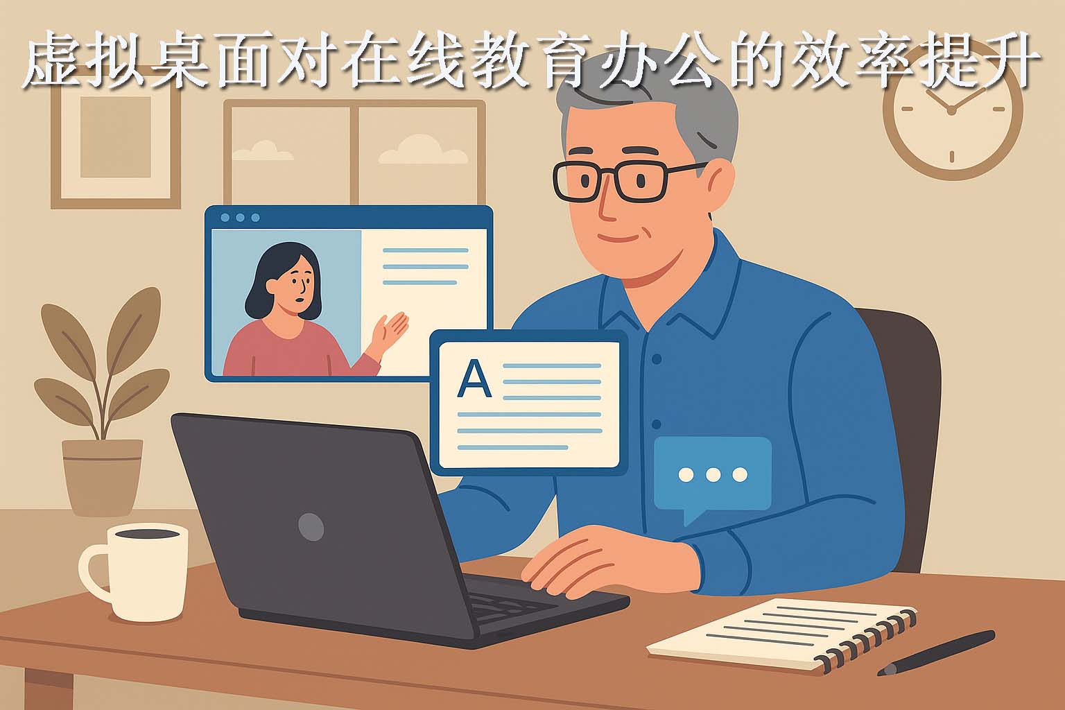 虚拟桌面对在线教育办公的效率提升