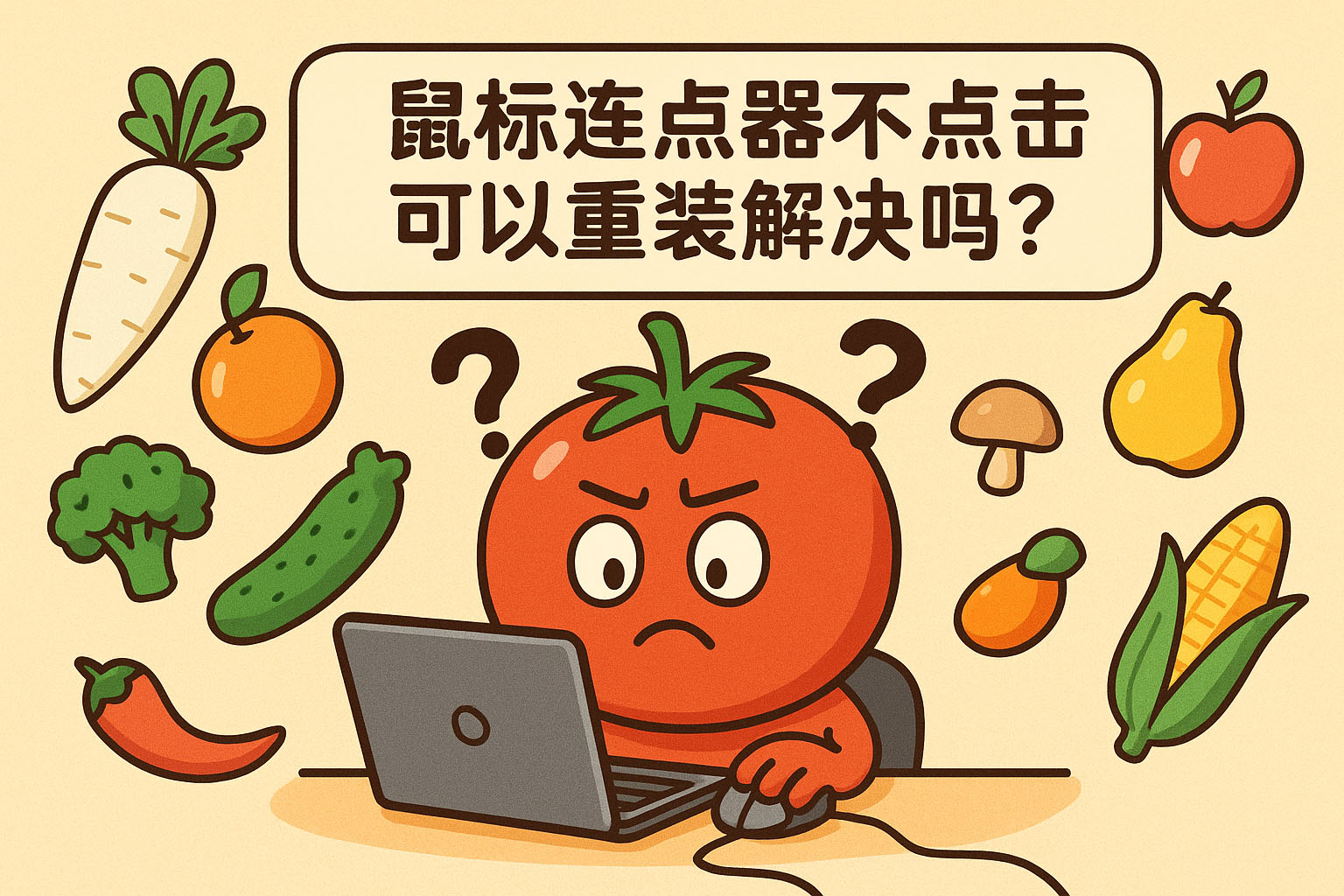 鼠标连点器不点击可以重装解决吗?