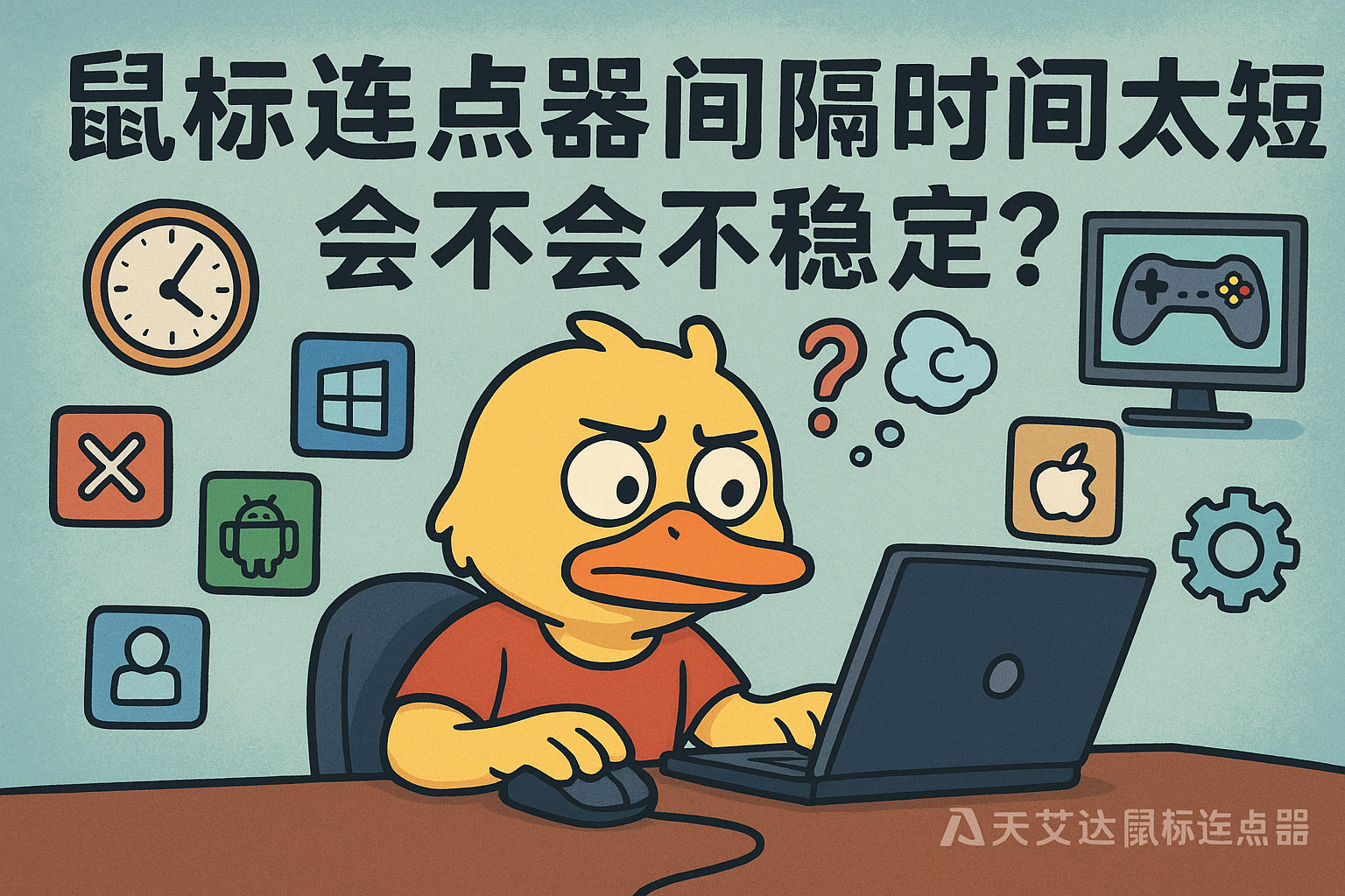 鼠标连点器间隔时间太短会不会不稳定?