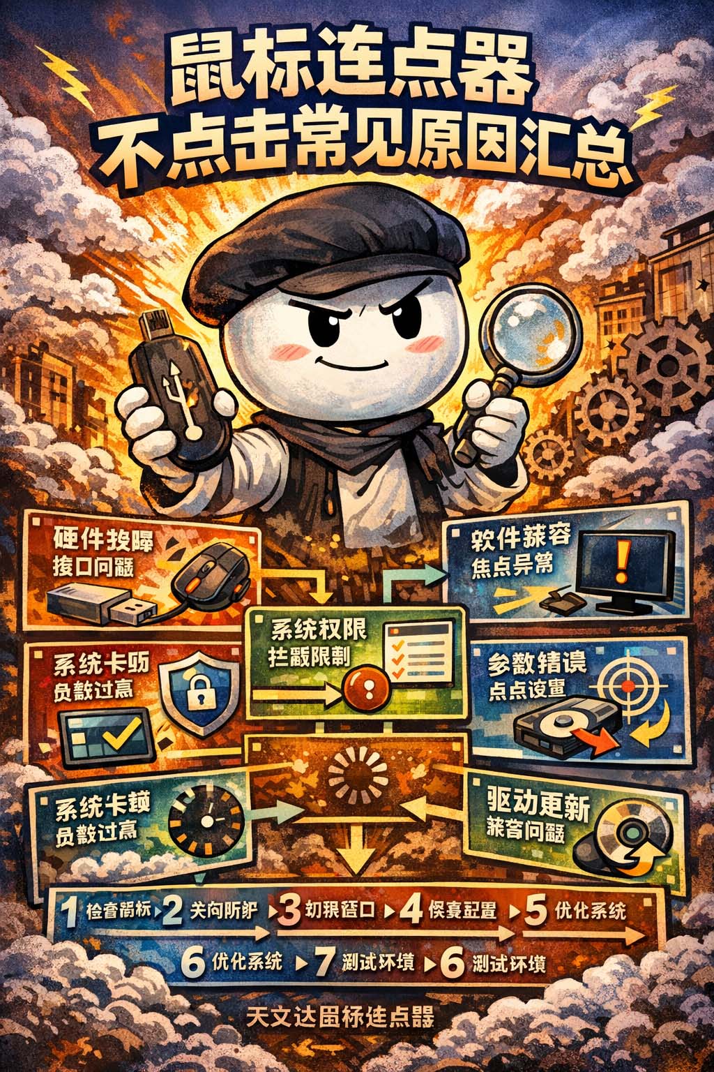 鼠标连点器不点击常见原因汇总