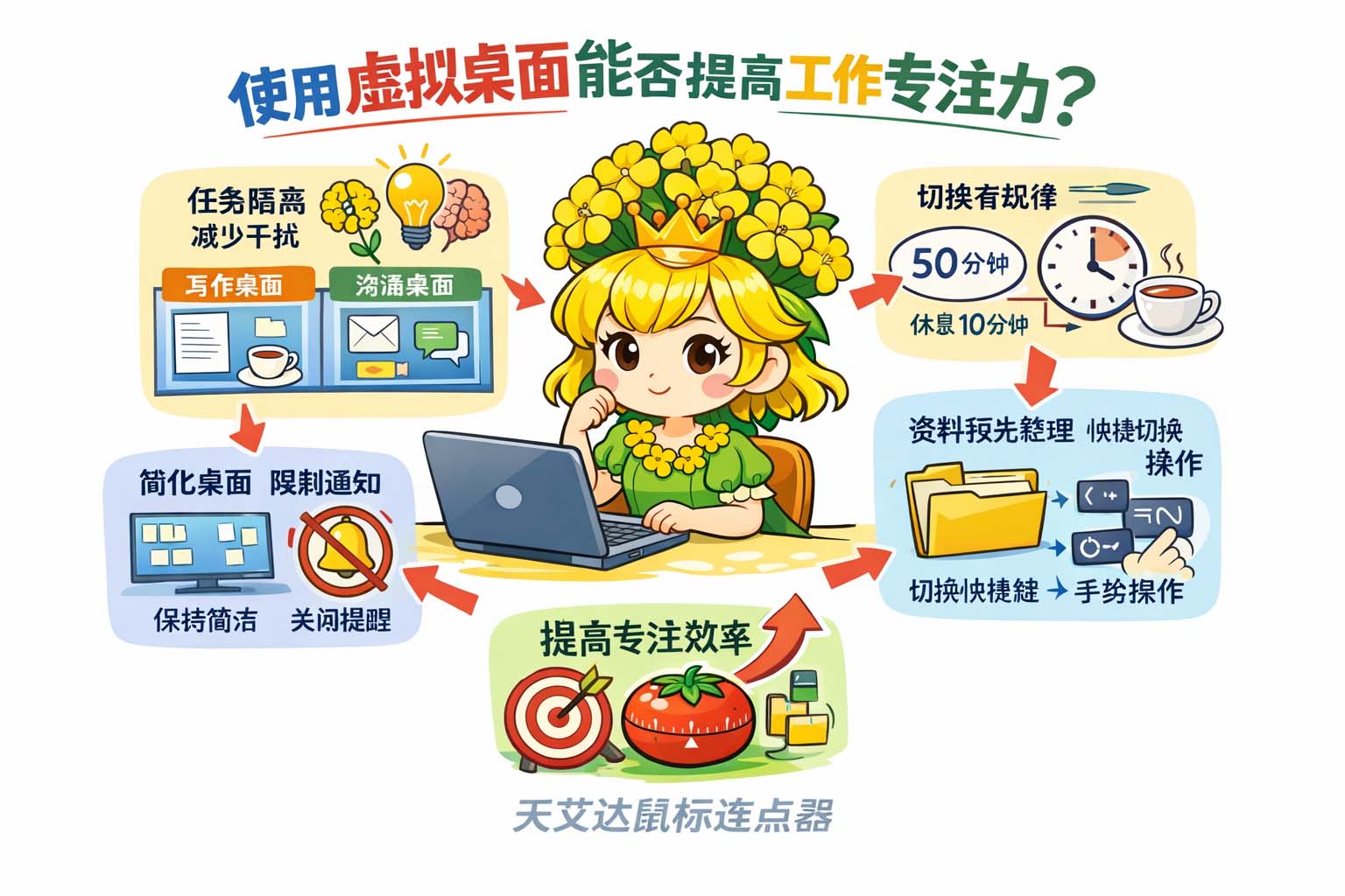 使用虚拟桌面能否提高工作专注力