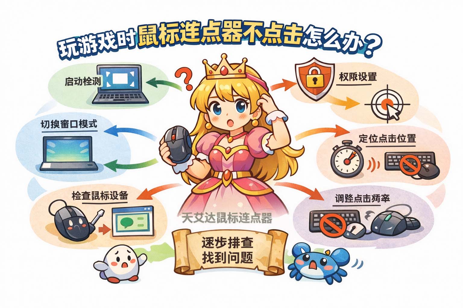 玩游戏时鼠标连点器不点击怎么办?