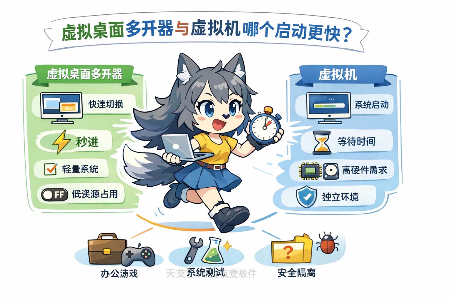 虚拟桌面多开器与虚拟机哪个启动更快?