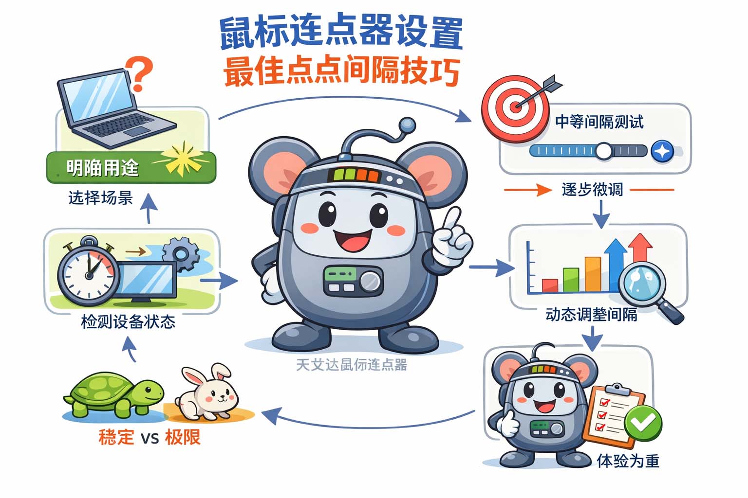 鼠标连点器设置最佳点击间隔技巧